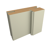 ДЕТАЛЬ КОРОБА ТЕЛЕСКОПИЧЕСКАЯ Эмаль ПП 80х30х2070 латте с уплотнителем